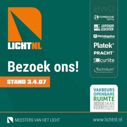 Kom naar de Vakbeurs Openbare Ruimte en ontdek nieuwe LICHT(NL)-producten